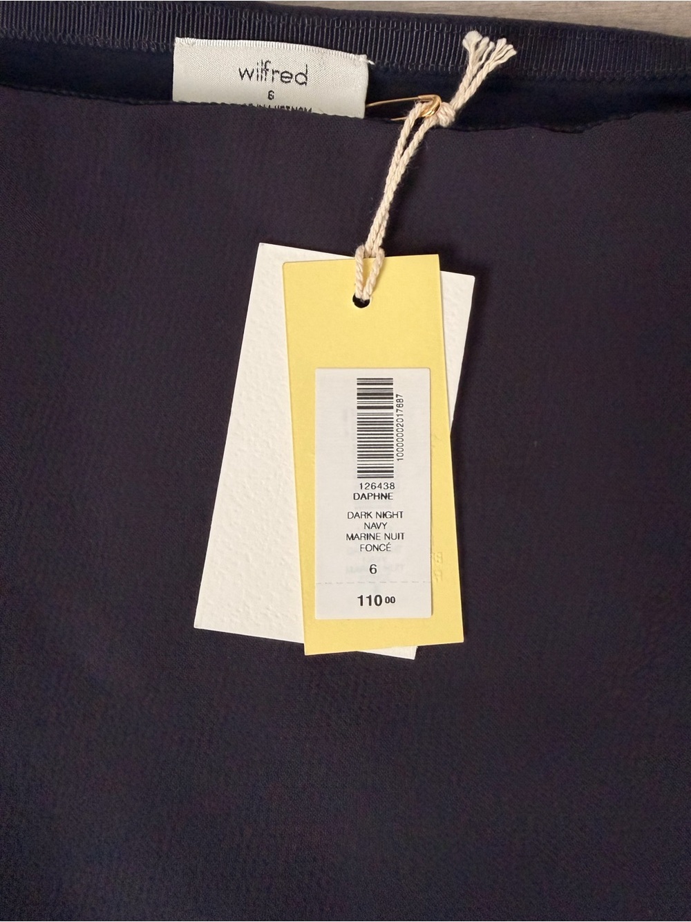 Aritzia Daphne mini Skirt Dark Night Navy - Picture 4 of 4